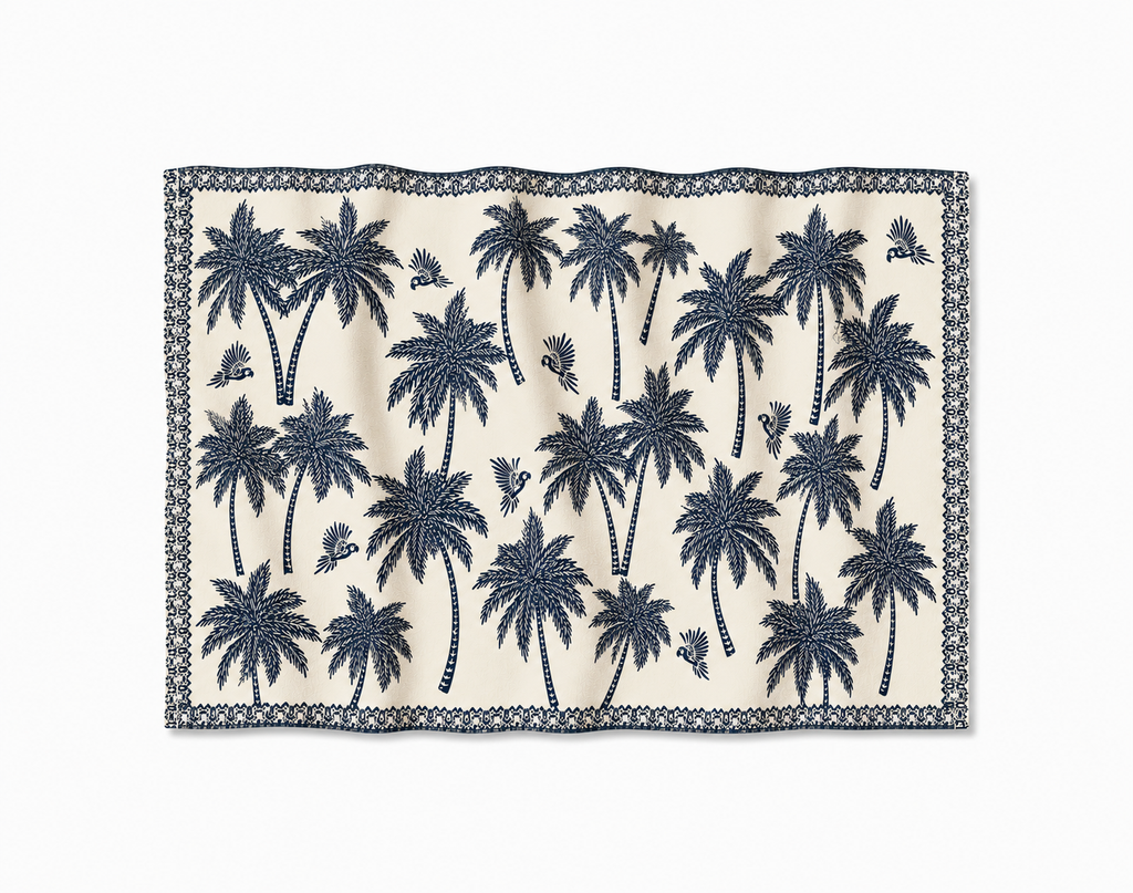 BLUETIDE CASHMERE SCARF - CHALK