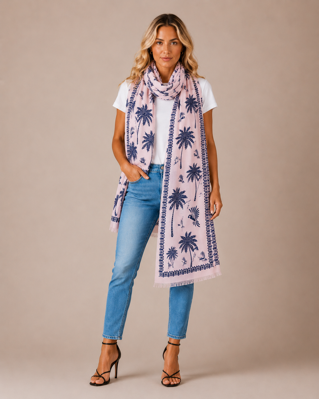 BLUETIDE CASHMERE SCARF - PIXIE