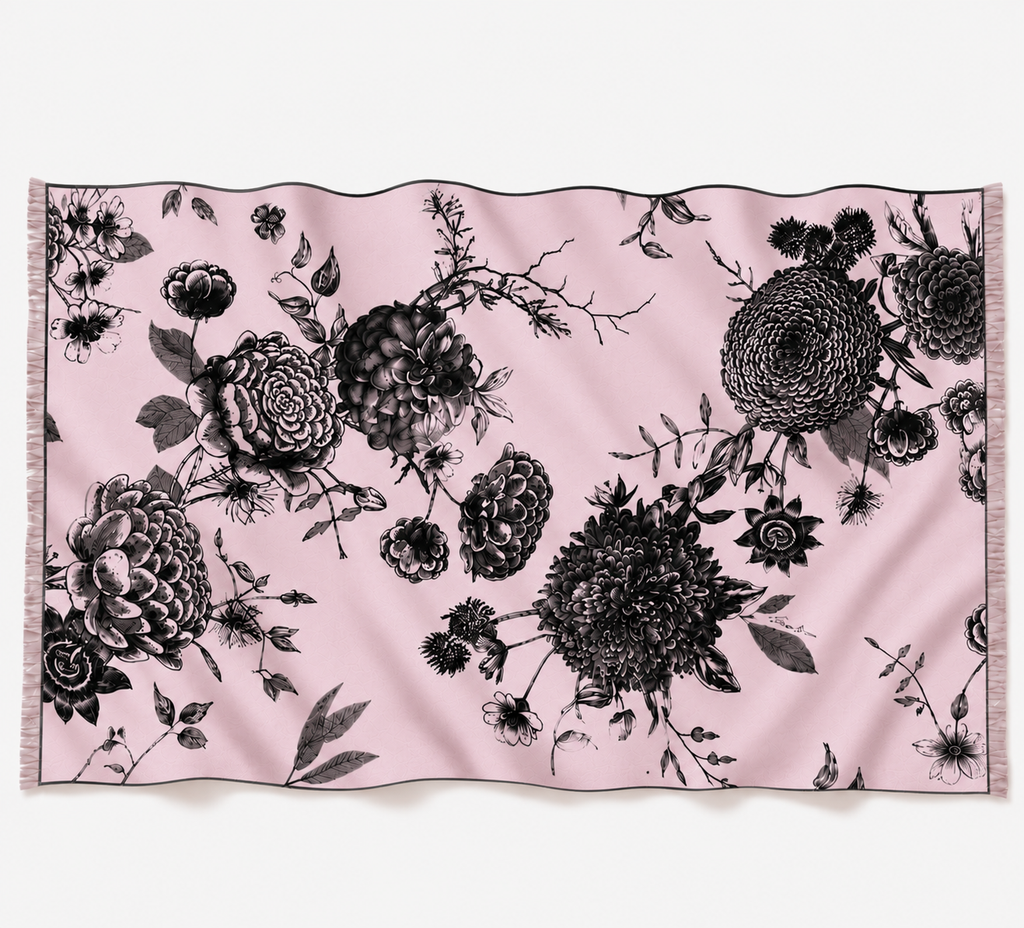 FLOWER EXPLOSION CASHMERE SCARF - PIXIE