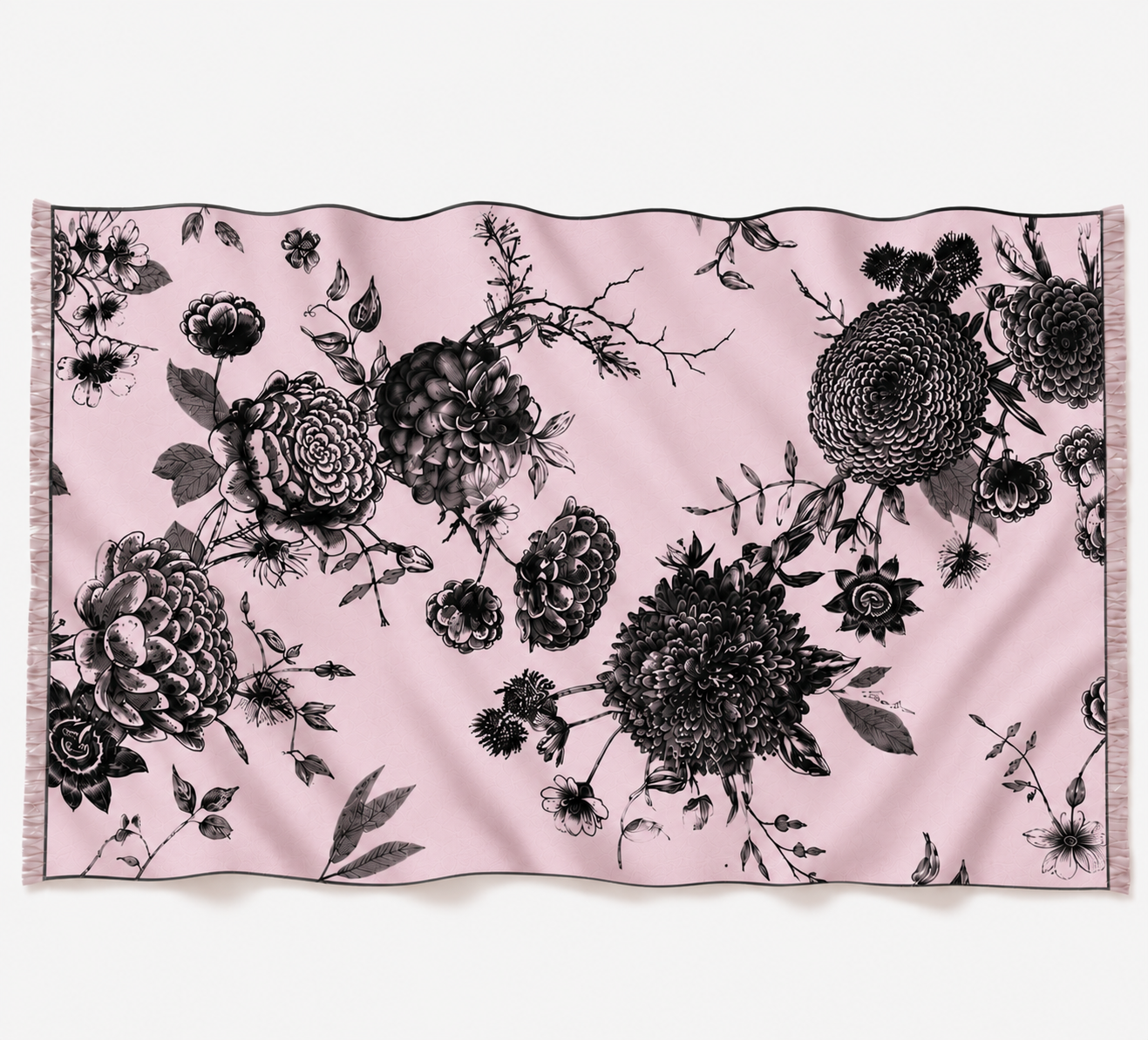 FLOWER EXPLOSION CASHMERE SCARF - PIXIE