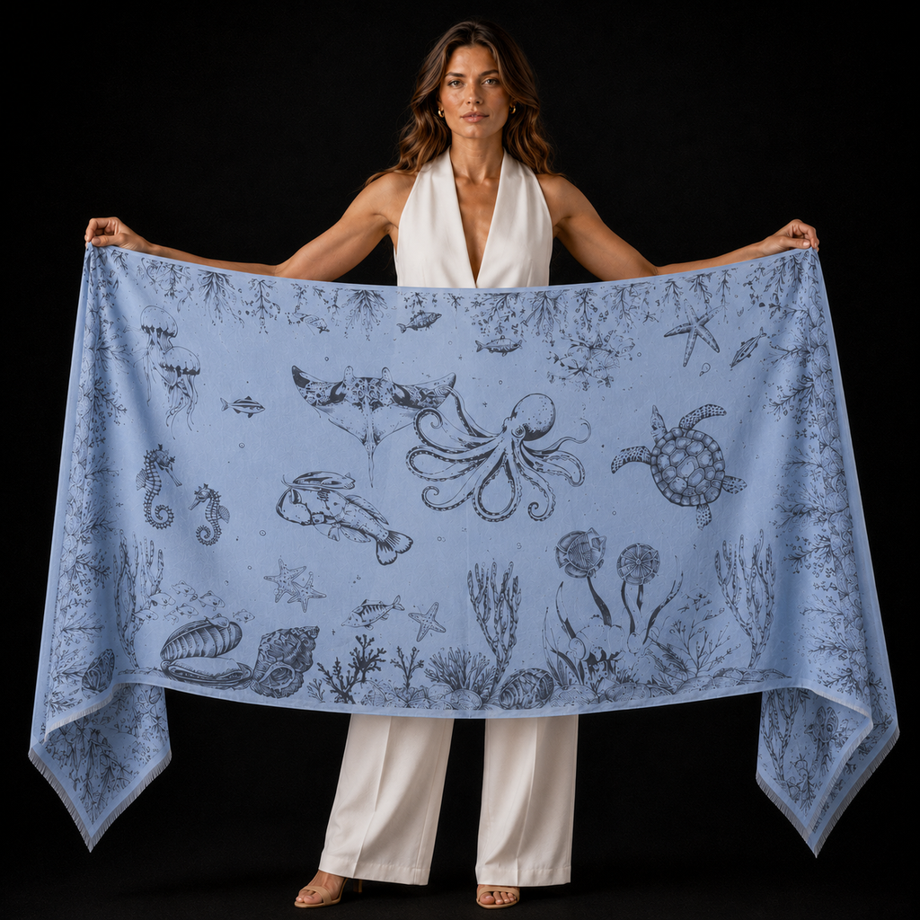 REEF CASHMERE SCARF - BAYOU