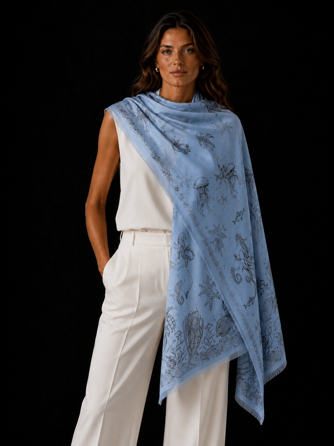 REEF CASHMERE SCARF - BAYOU