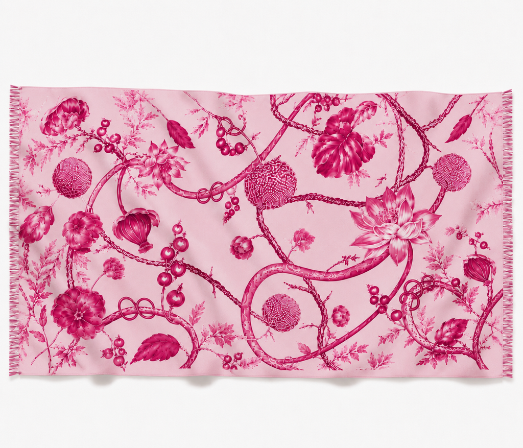 BOTANICAL CASHMERE SCARF - PIXIE