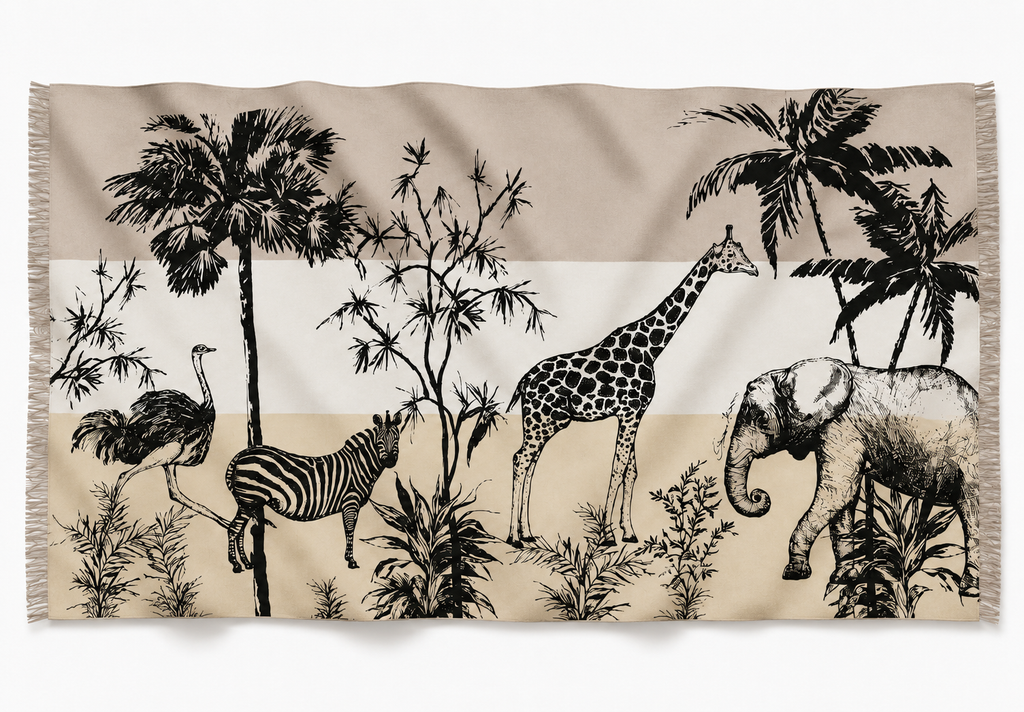 SAFARI CASHMERE SCARF - SOFT TONES