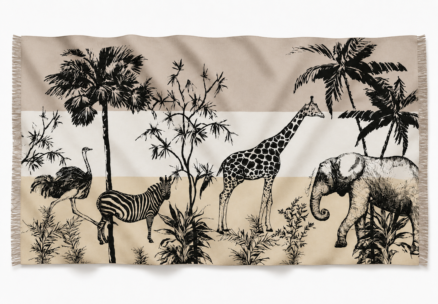 SAFARI CASHMERE SCARF - SOFT TONES
