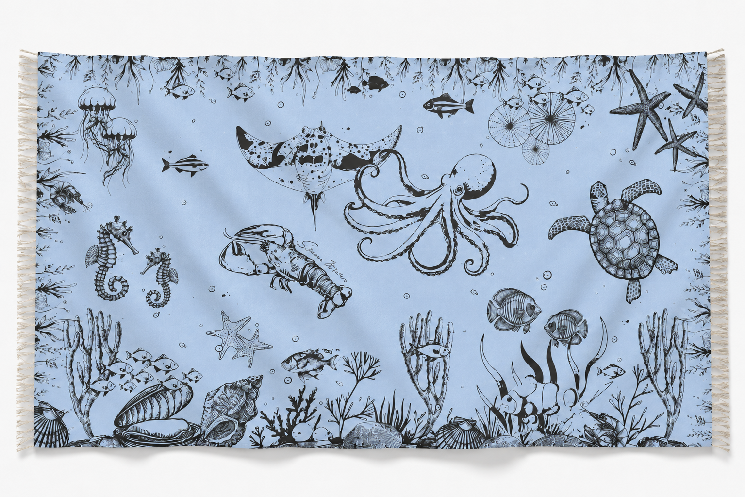 REEF CASHMERE SCARF - BAYOU