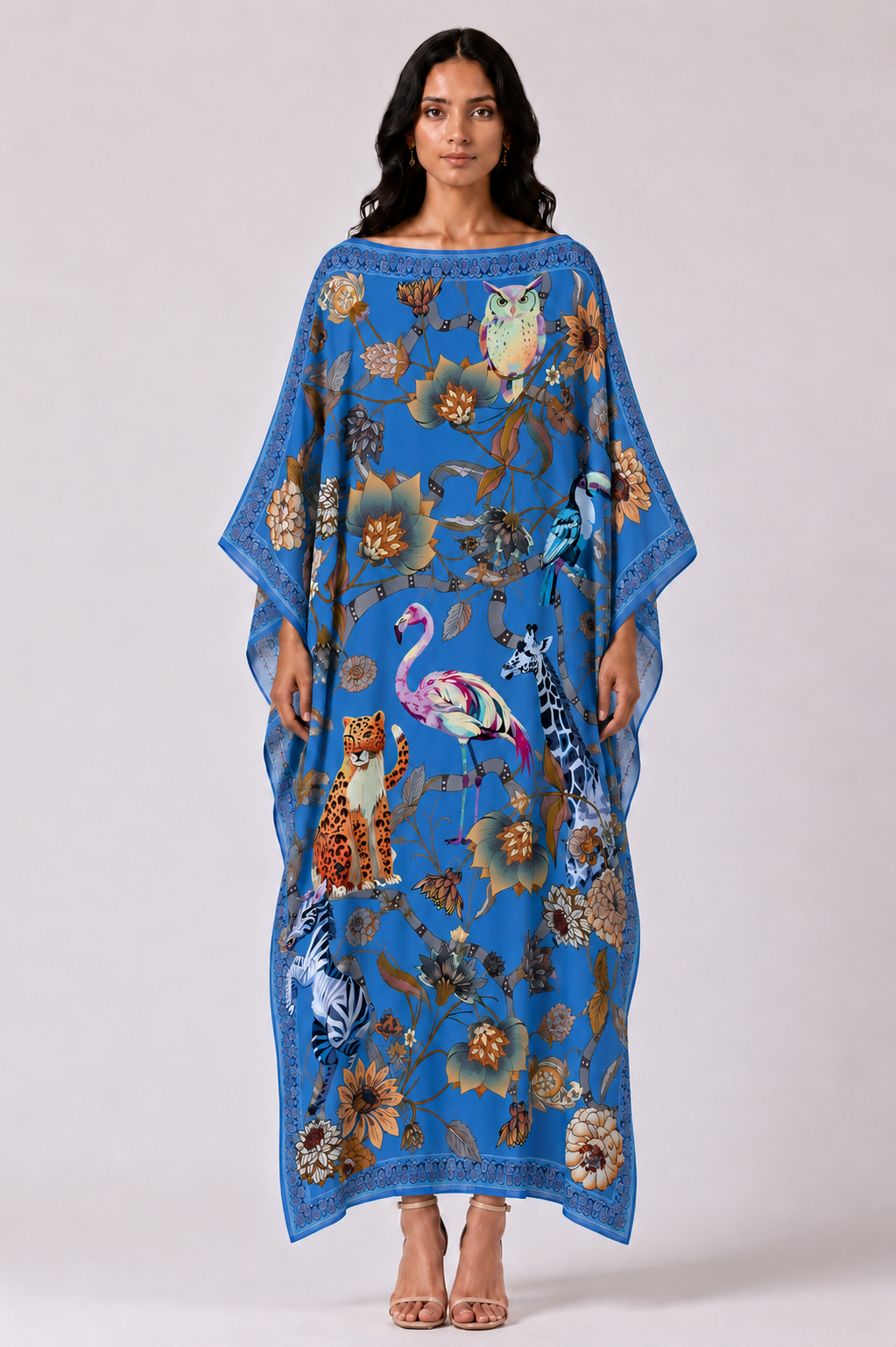 CANOPY SILK TUNIC - BLUE