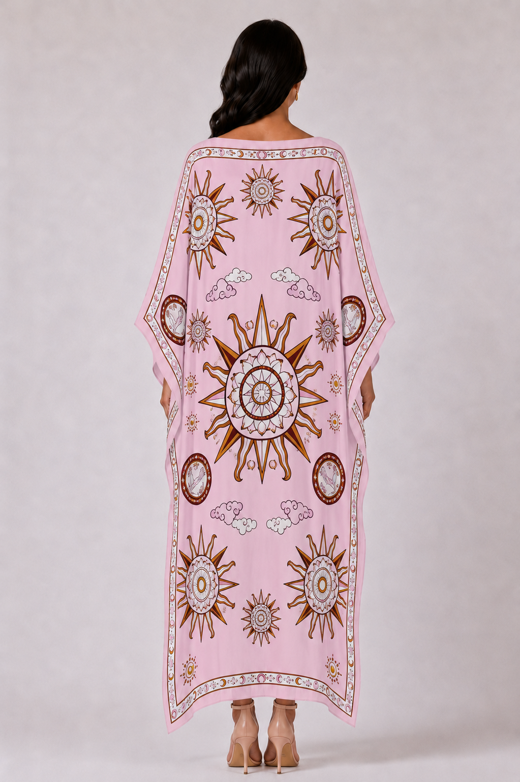 SOL SILK TUNIC - LIGHT ROSE