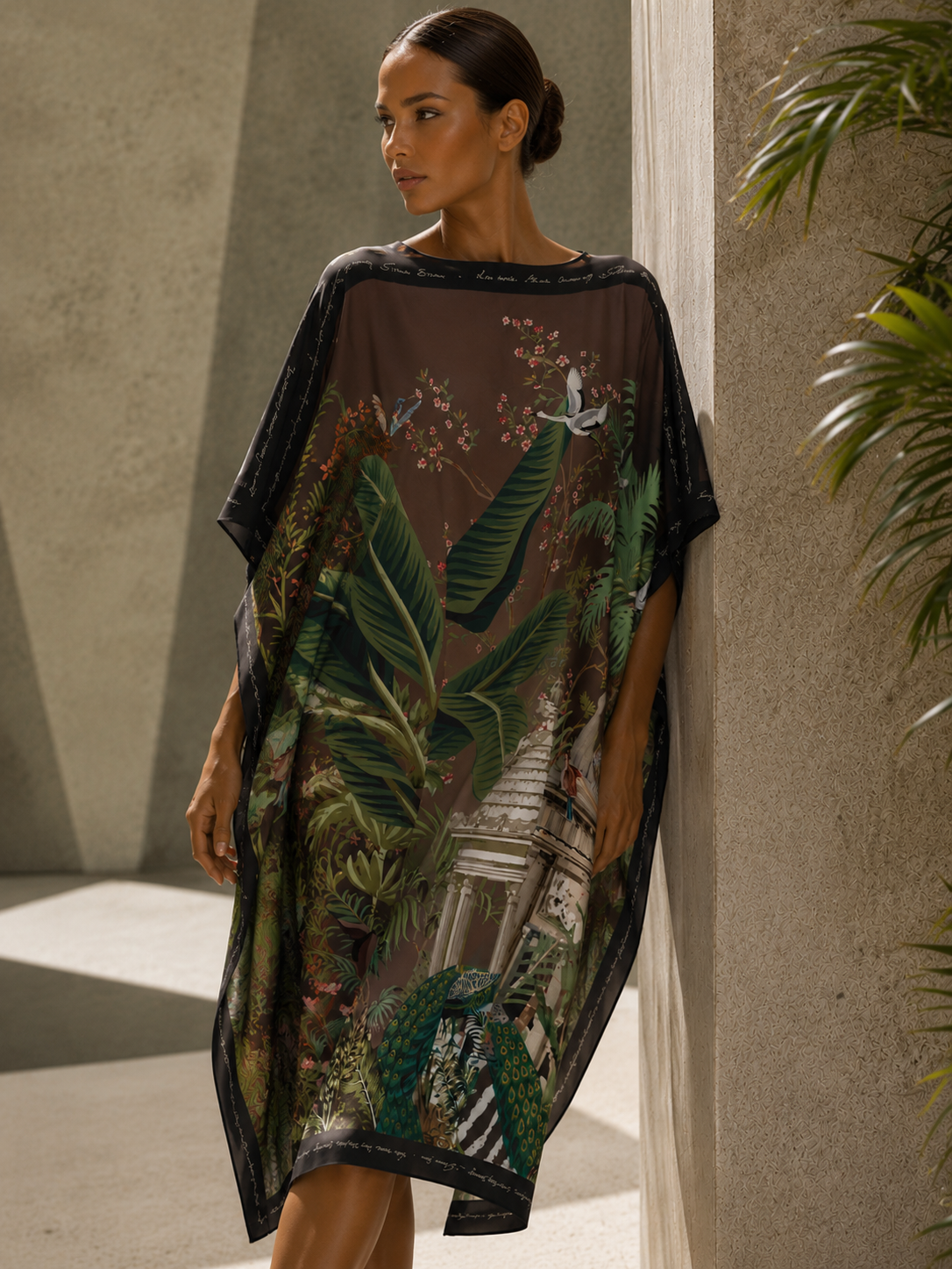 PEATEMPIO SILK TUNIC COMPOST
