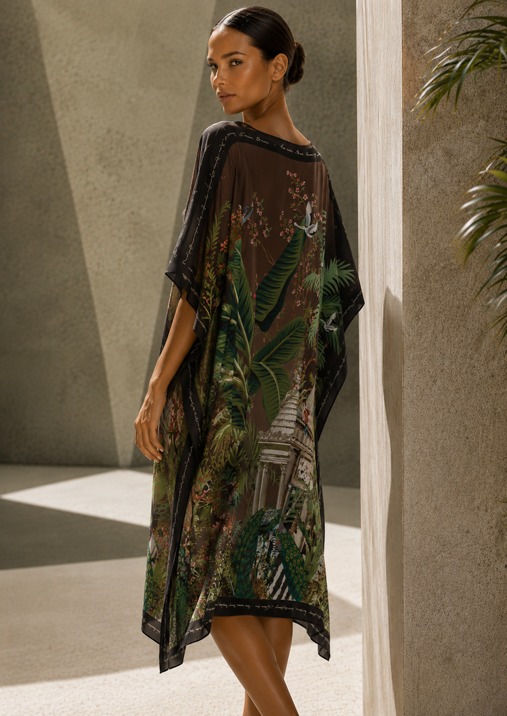 PEATEMPIO SILK TUNIC COMPOST