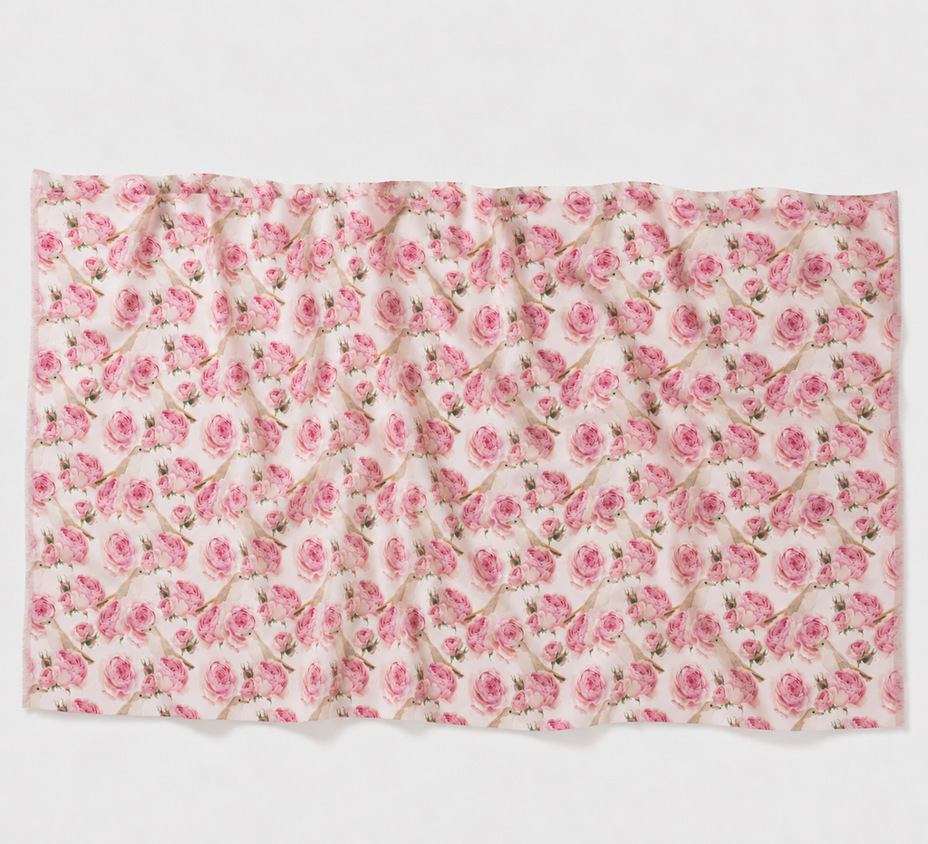 GARDEN CASHMERE SCARF - OFF WHITE