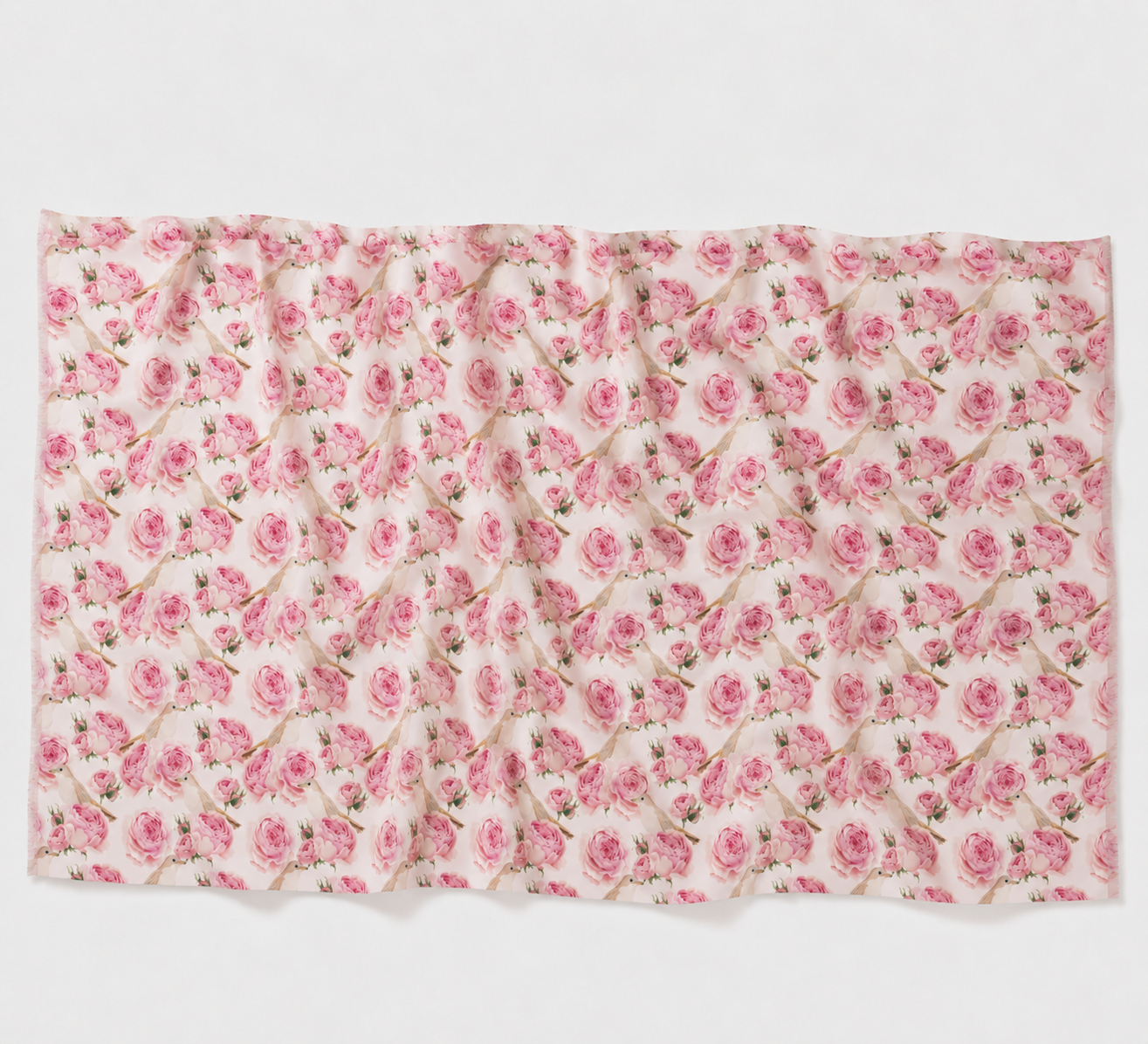 GARDEN CASHMERE SCARF - OFF WHITE