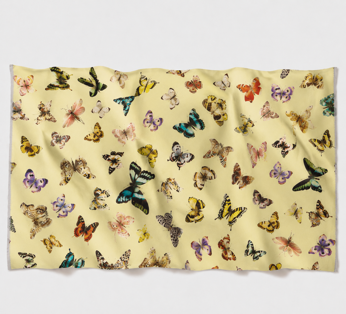 GLOWFLY CASHMERE SCARF - LEMON