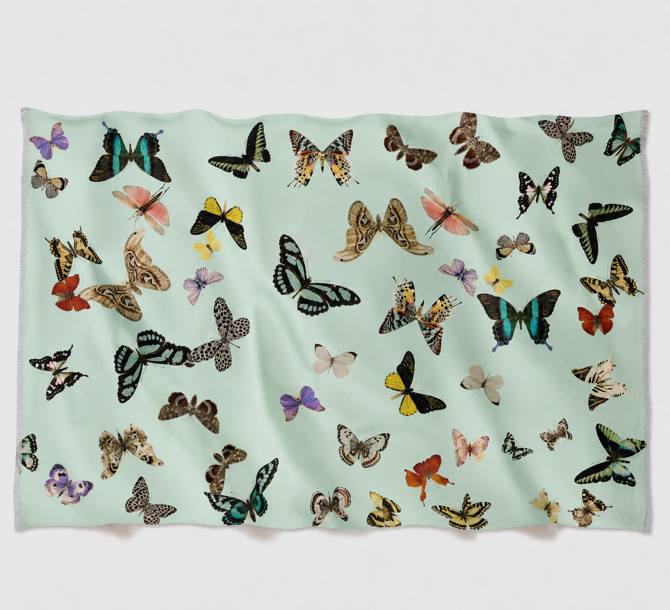 GLOWFLY CASHMERE SCARF - SAGE