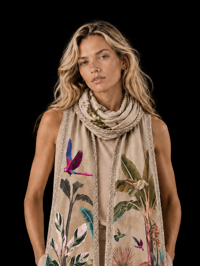 PARADISO CASHMERE SCARF - TAUPE