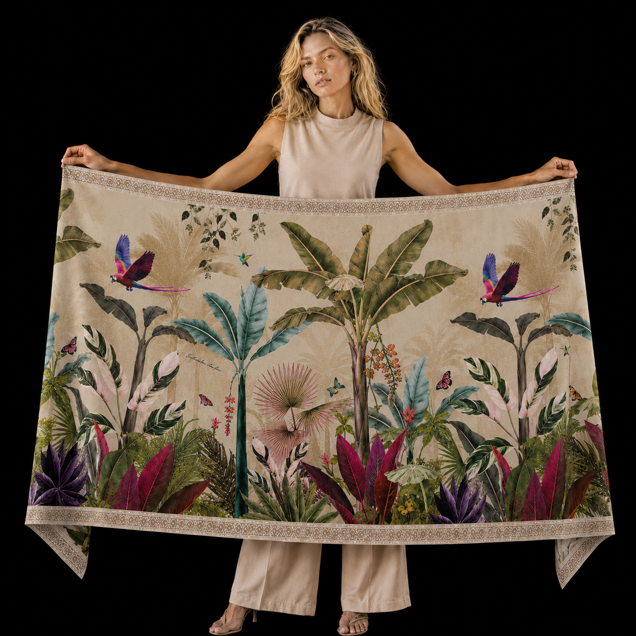PARADISO CASHMERE SCARF - TAUPE
