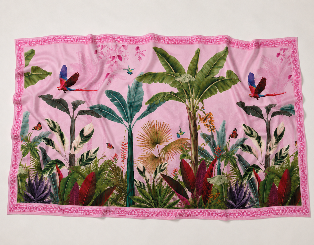 PARADISO CASHMERE SCARF - LIGHT ROSE