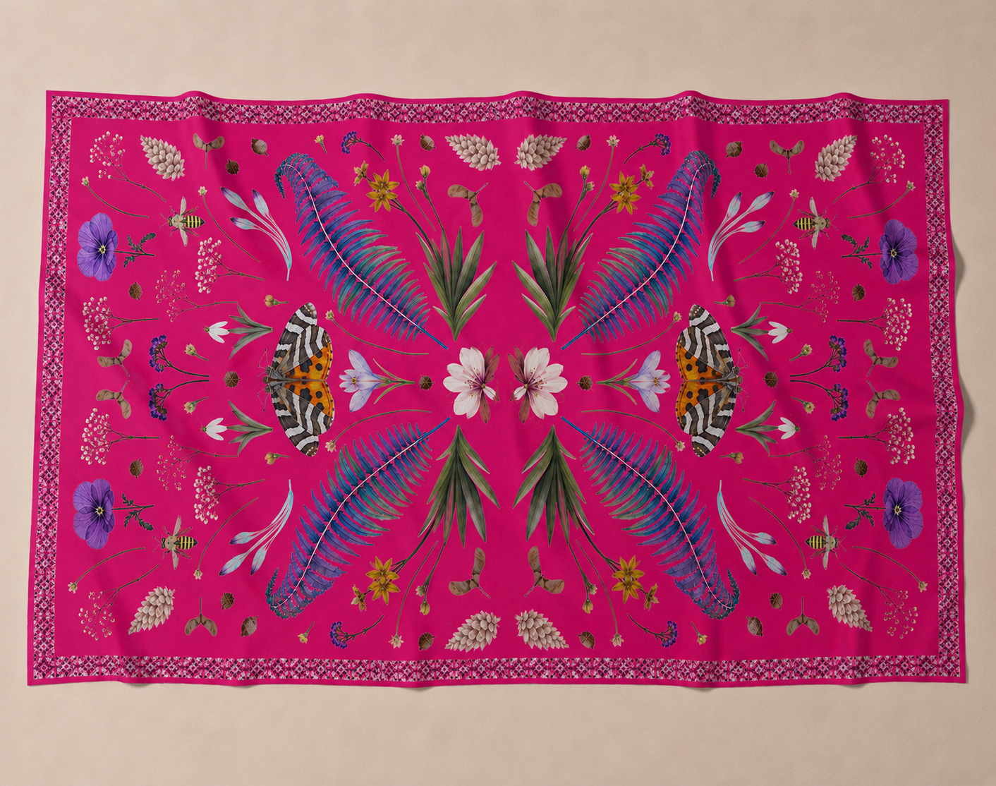 SPRING CASHMERE SCARF - DAYGLOW