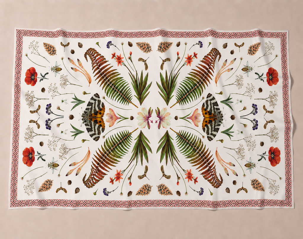 SPRING CASHMERE SCARF - OFF WHITE