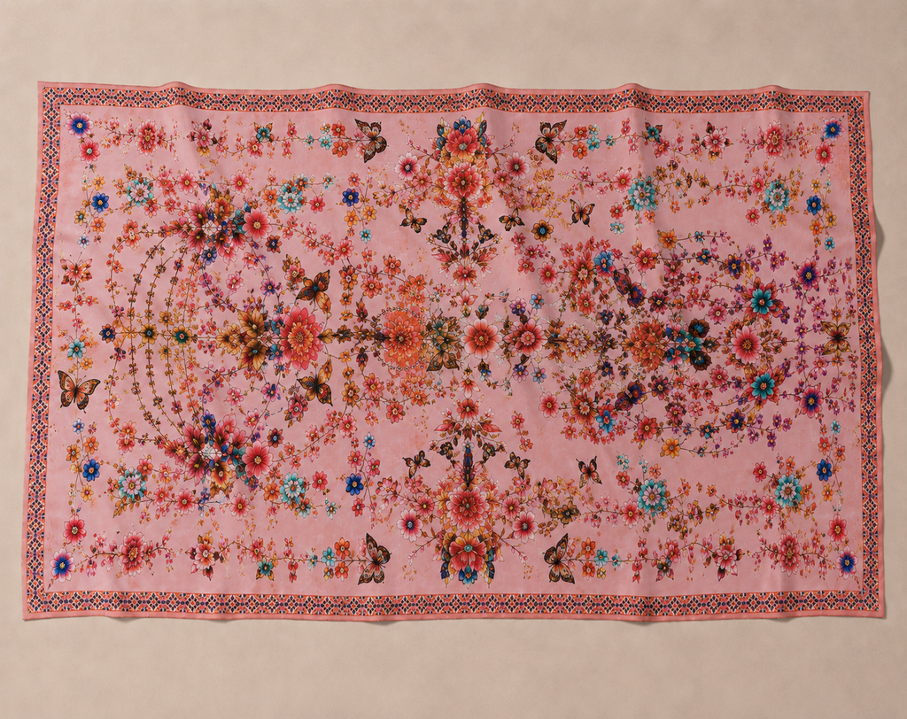 SUMMER CASHMERE SCARF - LIGHT CORAL