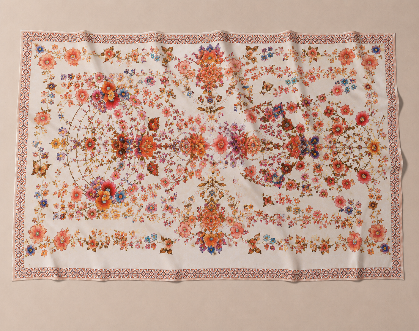 SUMMER CASHMERE SCARF - OFF WHITE