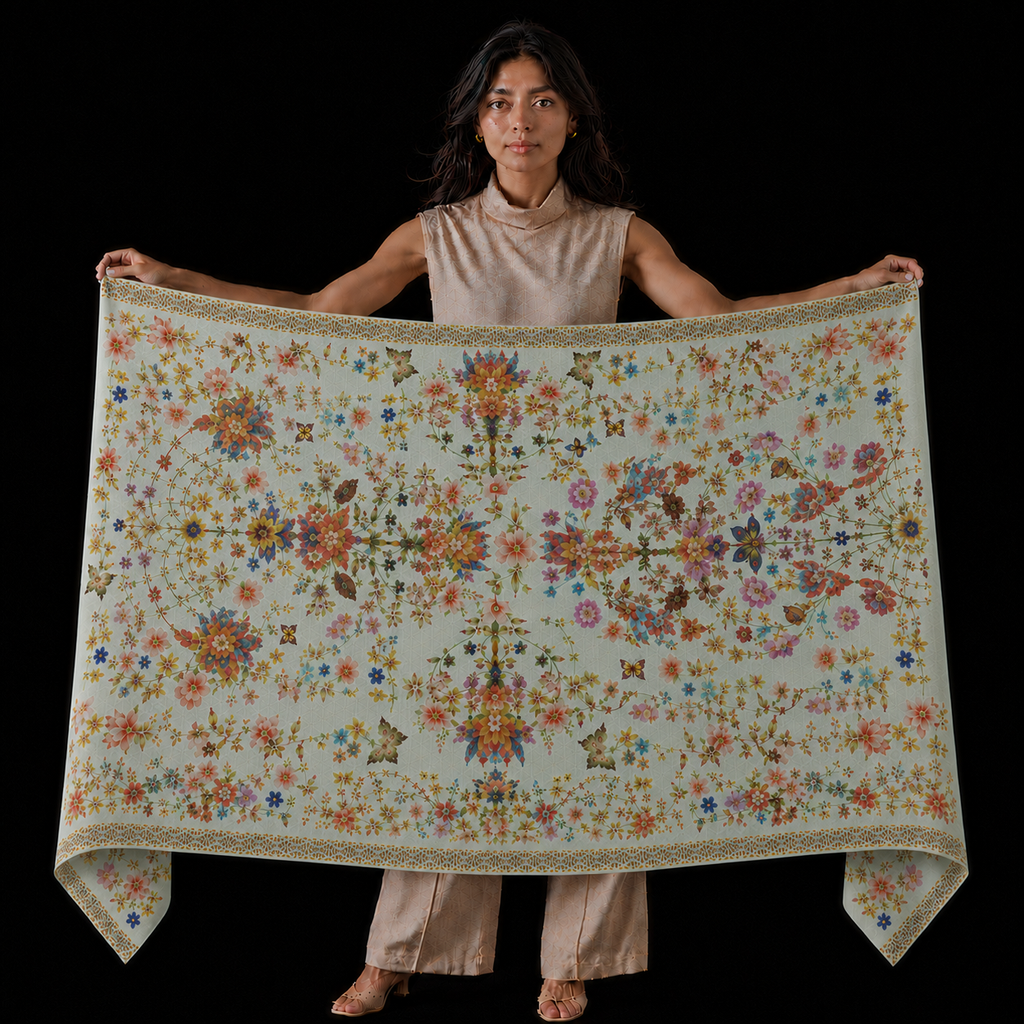 SUMMER CASHMERE SCARF - SAGE
