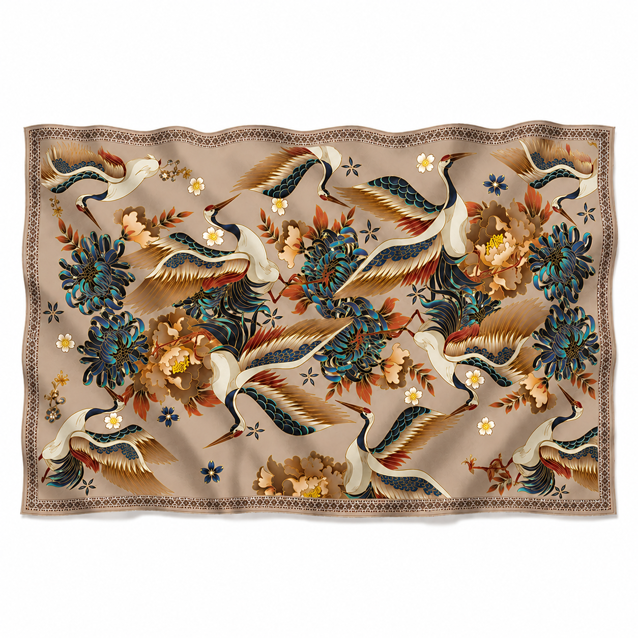 TSURU CASHMERE SCARF - TAUPE