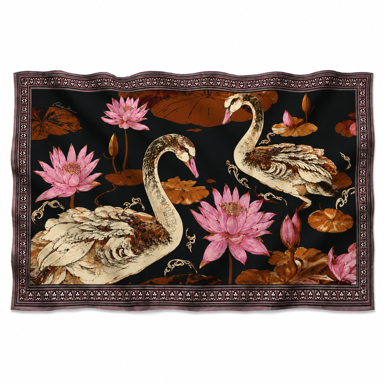 SWAN CASHMERE SCARF - TRIACLE