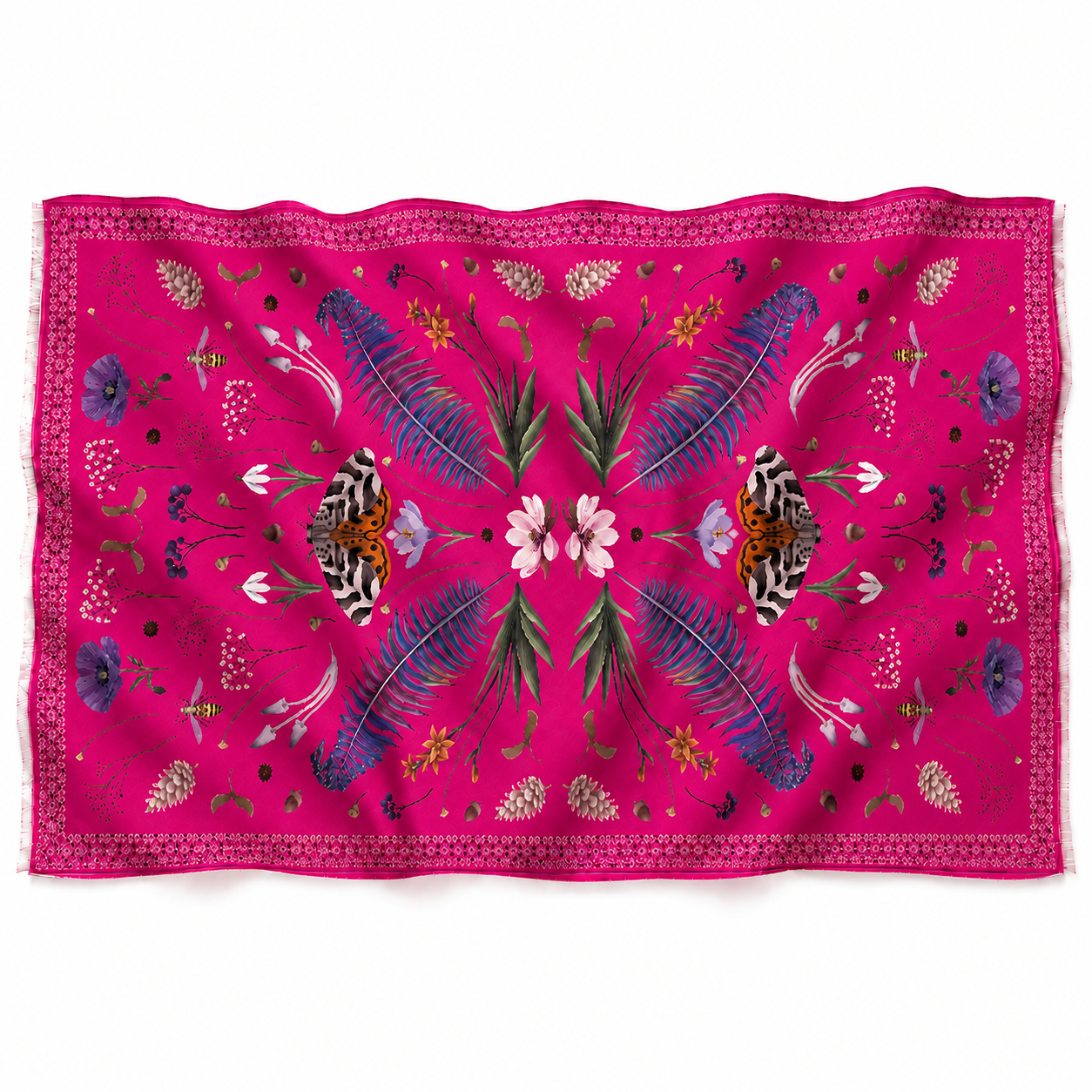 SPRING CASHMERE SCARF - DAYGLOW