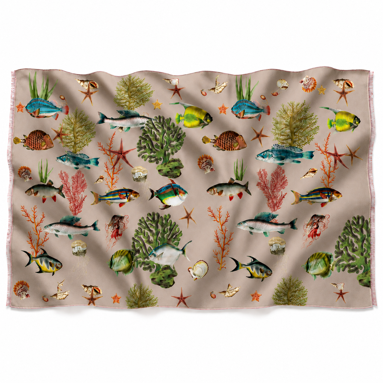 SHOAL CASHMERE SCARF - TAUPE