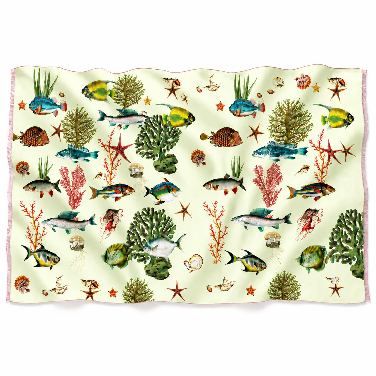 SHOAL CASHMERE SCARF - GREEN