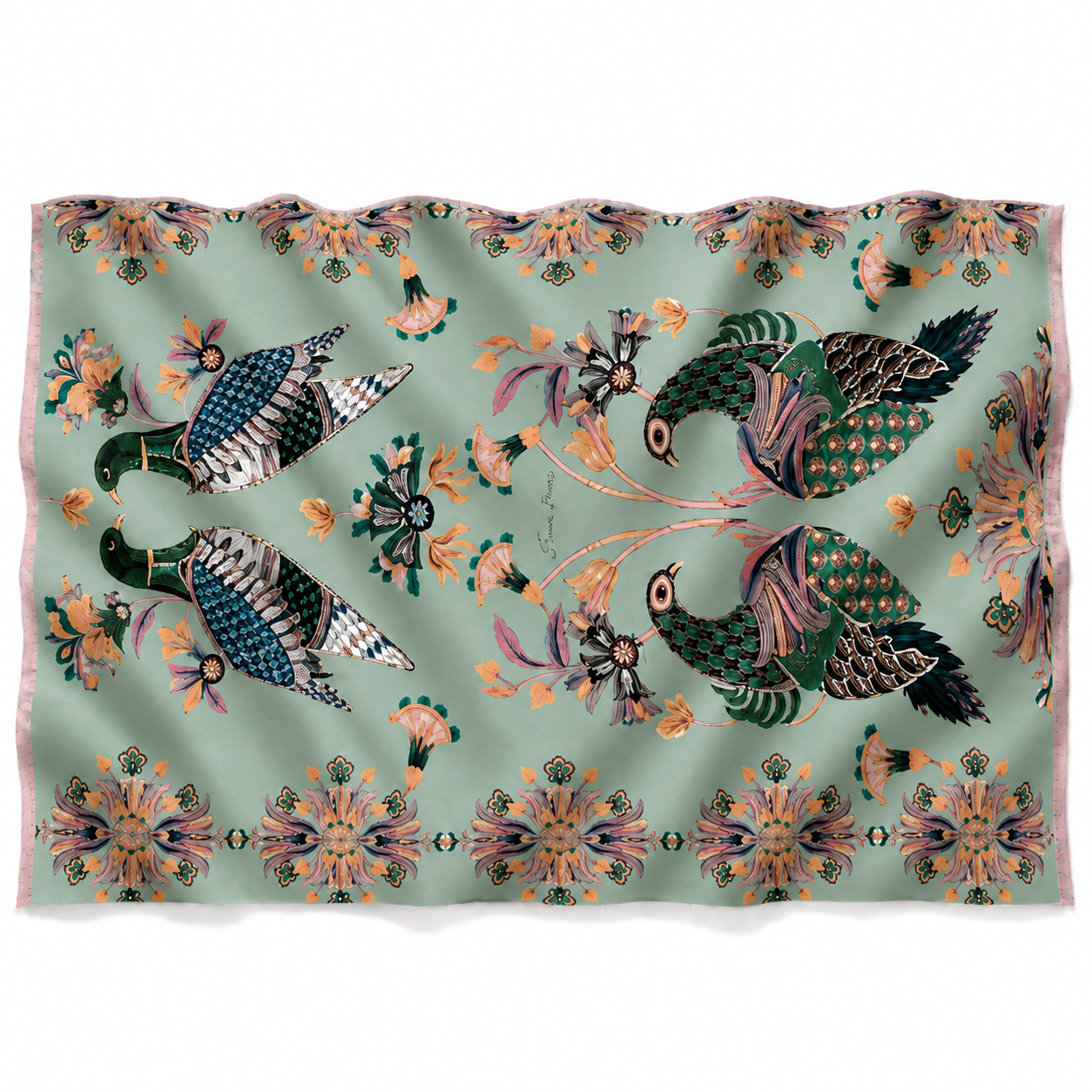 PASTELOVE CASHMERE SCARF - MINT