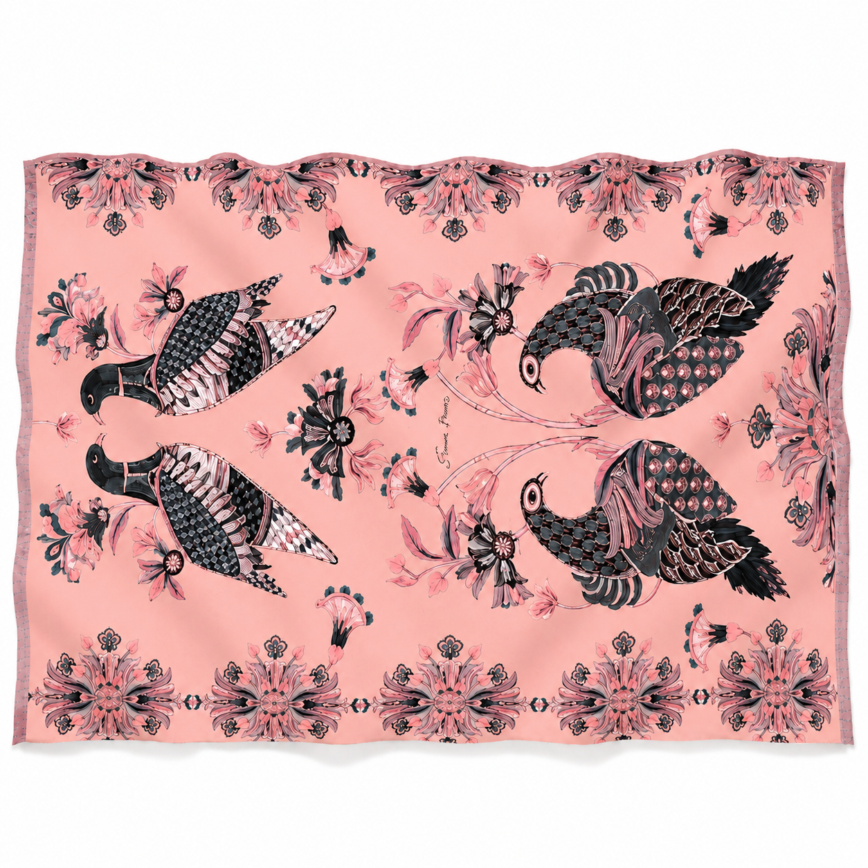 PASTELOVE CASHMERE SCARF - LIGHT ROUGE