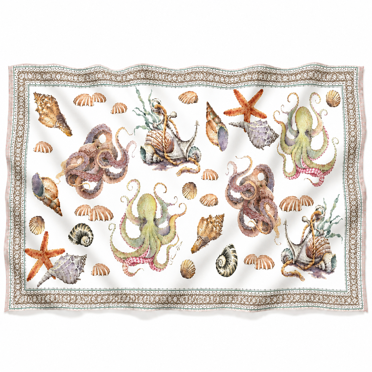 PEARL CASHMERE SCARF - OFF WHITE