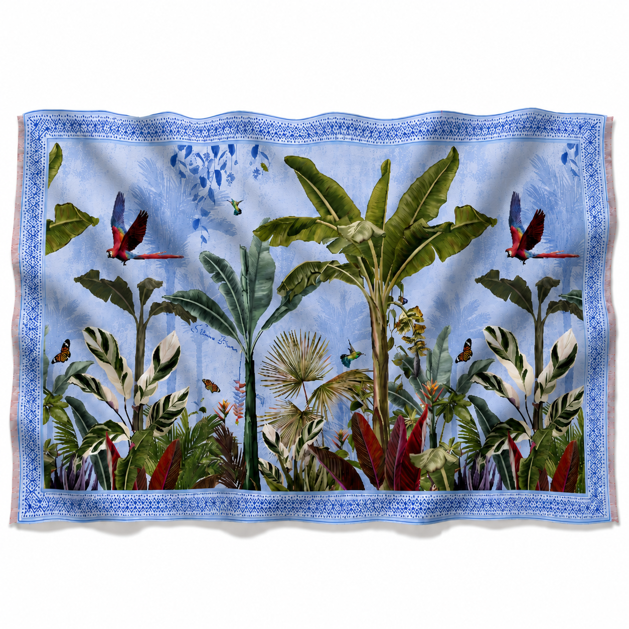 PARADISO CASHMERE SCARF - LIGHT BLUE