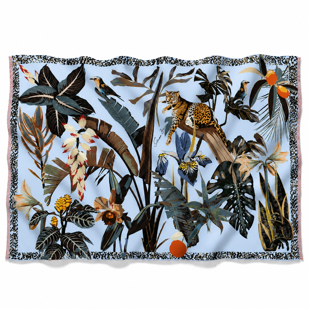 INSTINCT CASHMERE SCARF - LIGHT BLUE