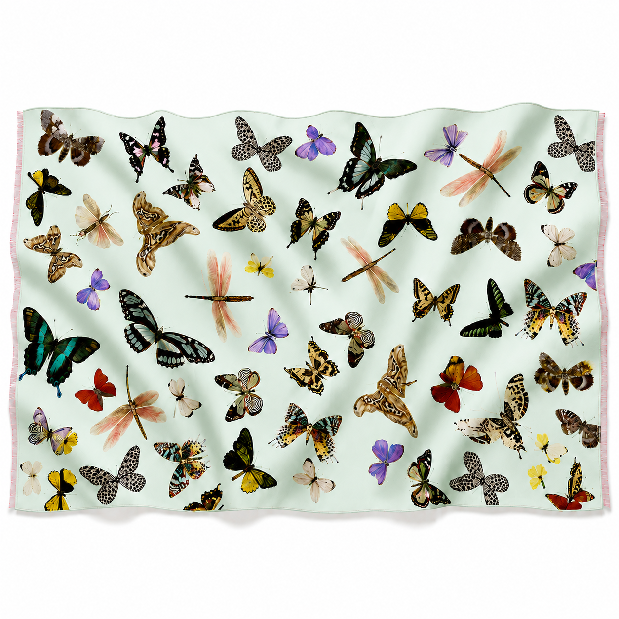 GLOWFLY CASHMERE SCARF - SAGE