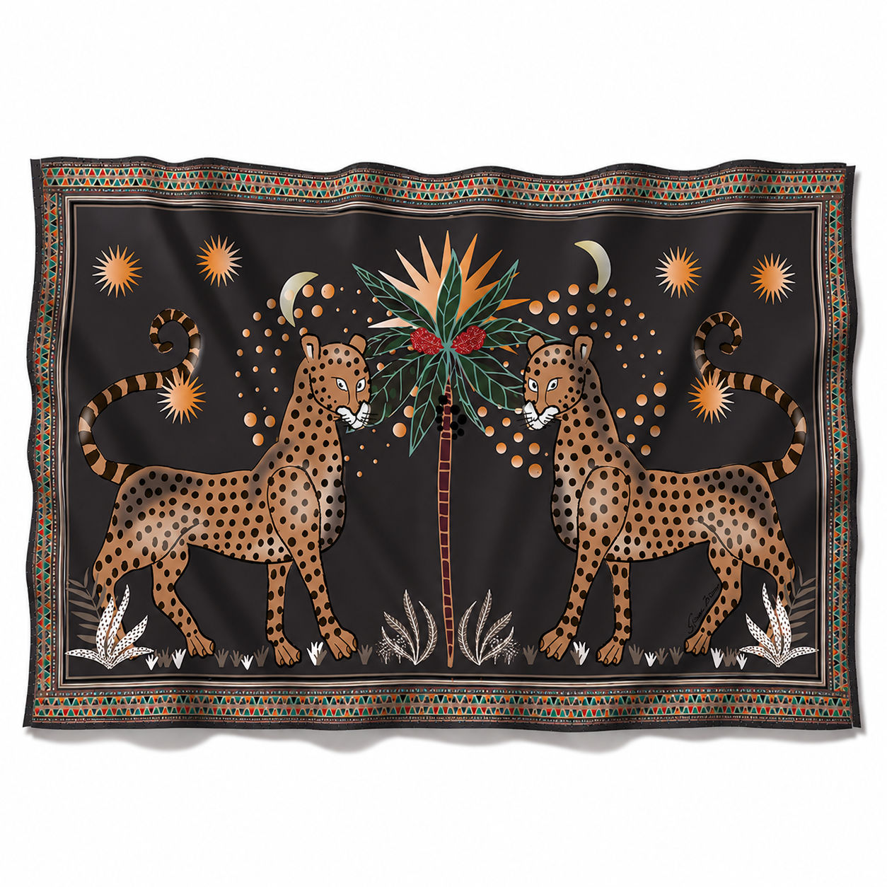 TWINS CASHMERE SCARF - COMPOST