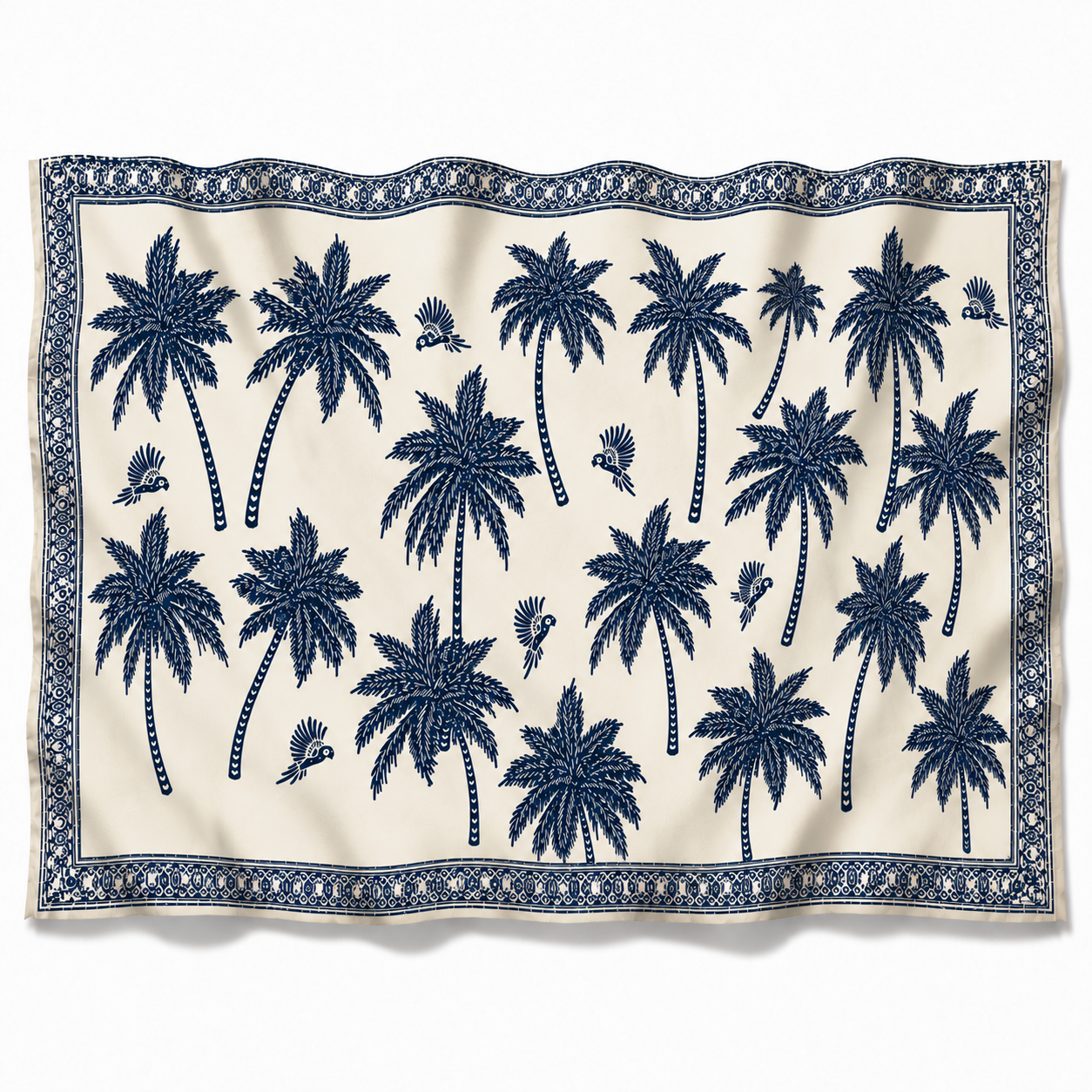 BLUETIDE CASHMERE SCARF - CHALK