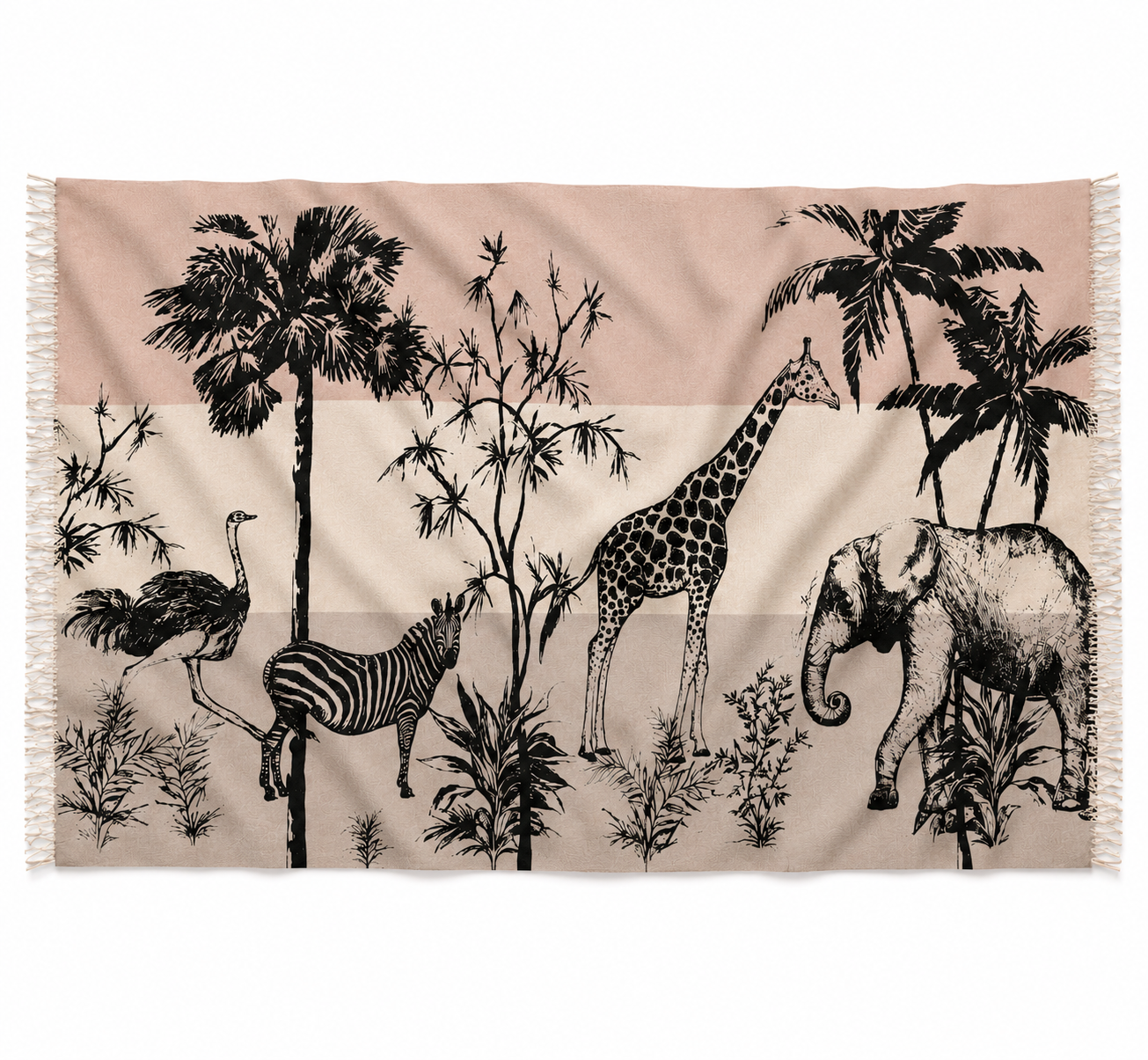 SAFARI CASHMERE SCARF - NATURE TONES