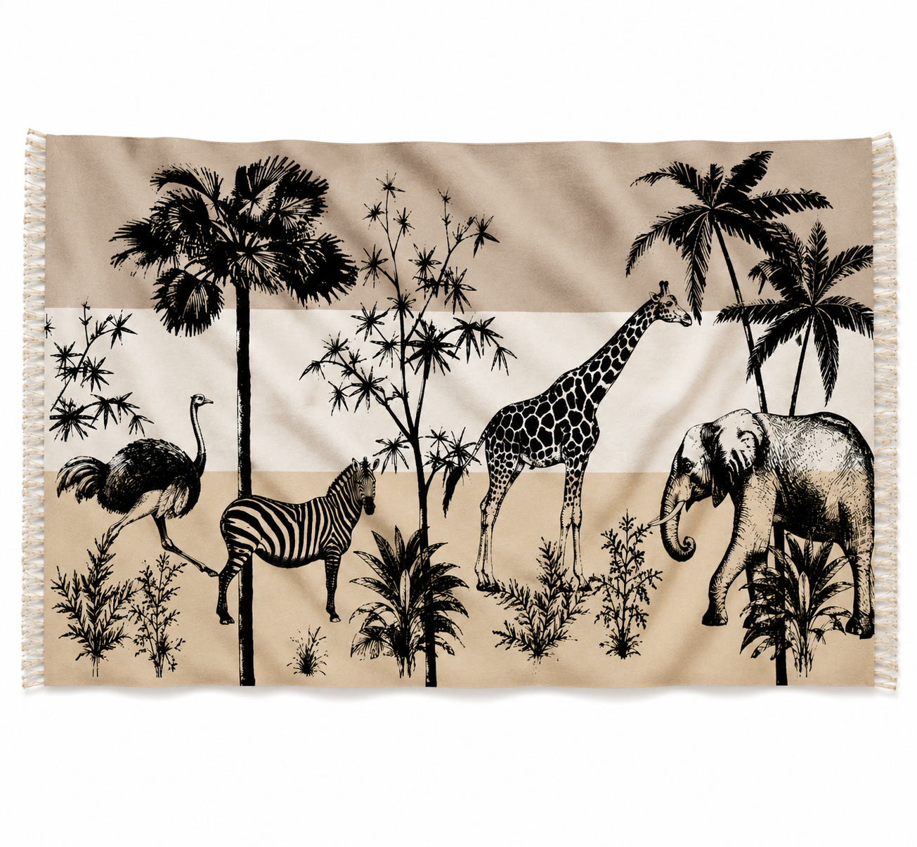 SAFARI CASHMERE SCARF - SOFT TONES