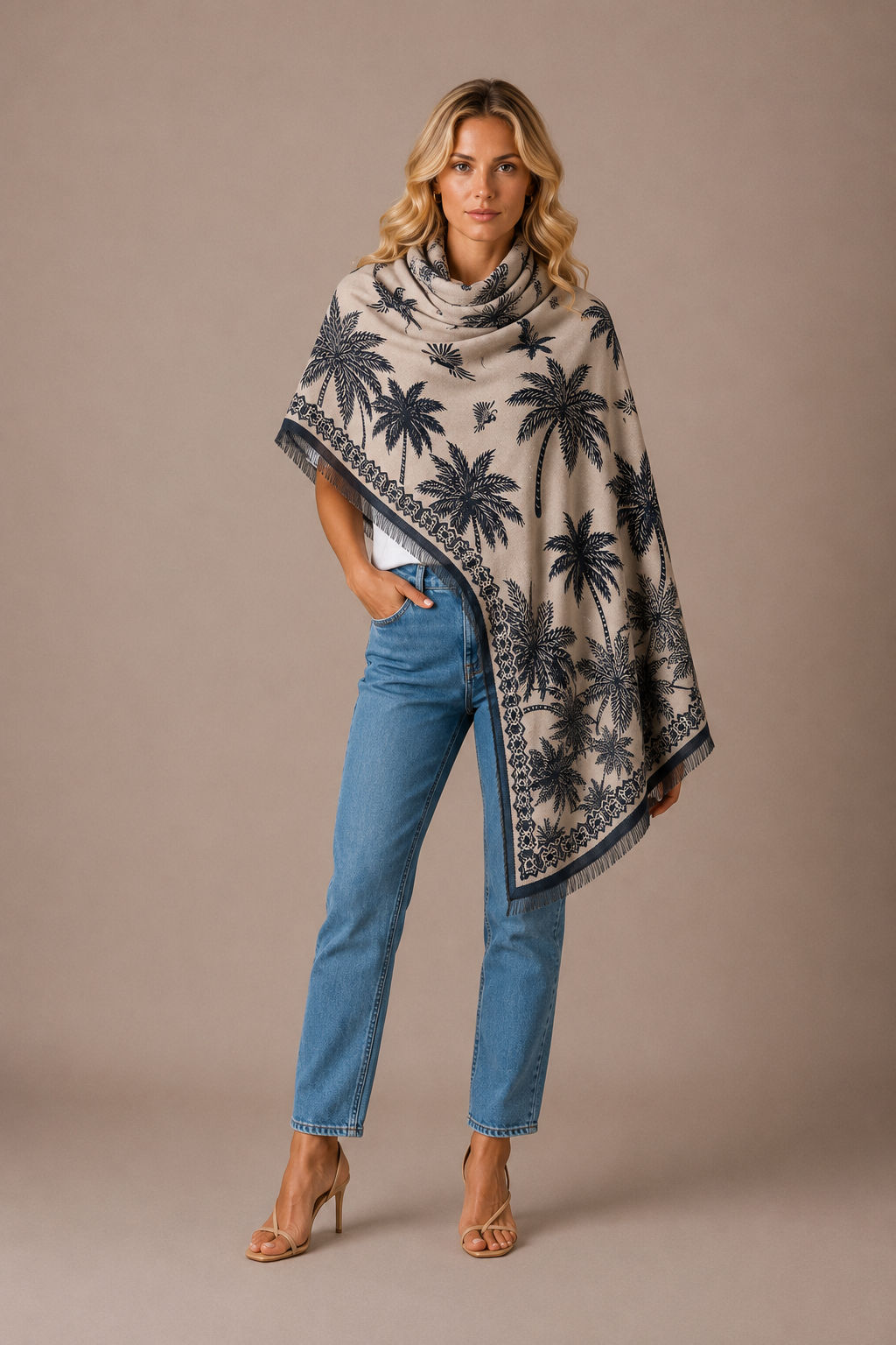 BLUETIDE CASHMERE SCARFS-WHEAT
