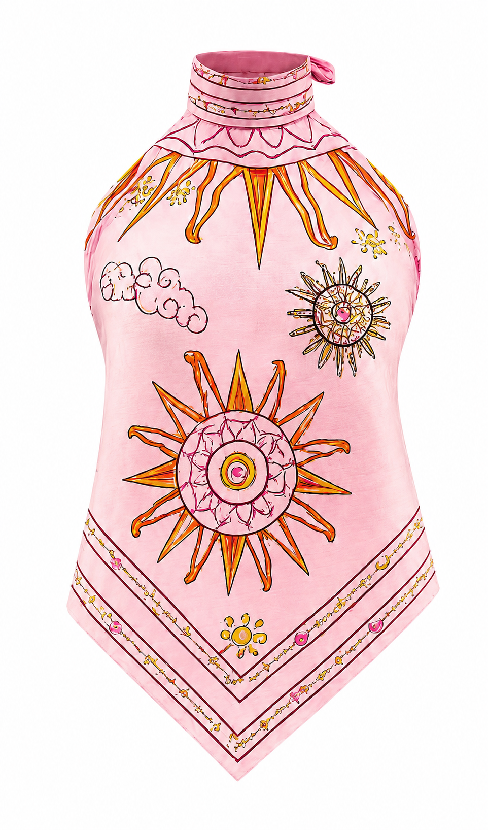 SOL BEACH TOP - LIGHT ROSE