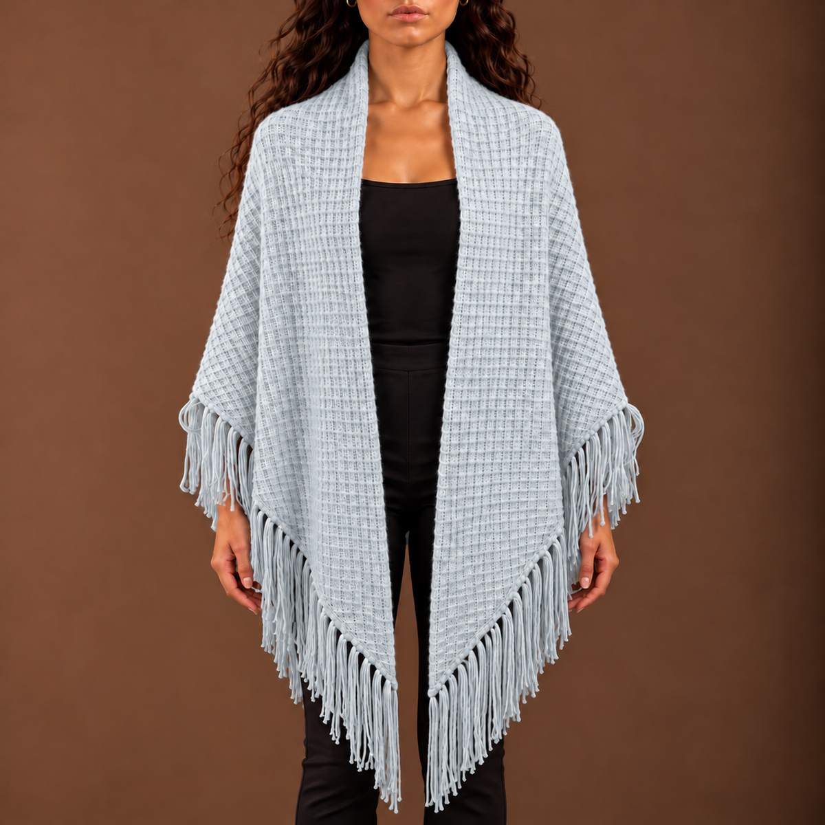 CELINA WAFFLE CAPE - FREEZE