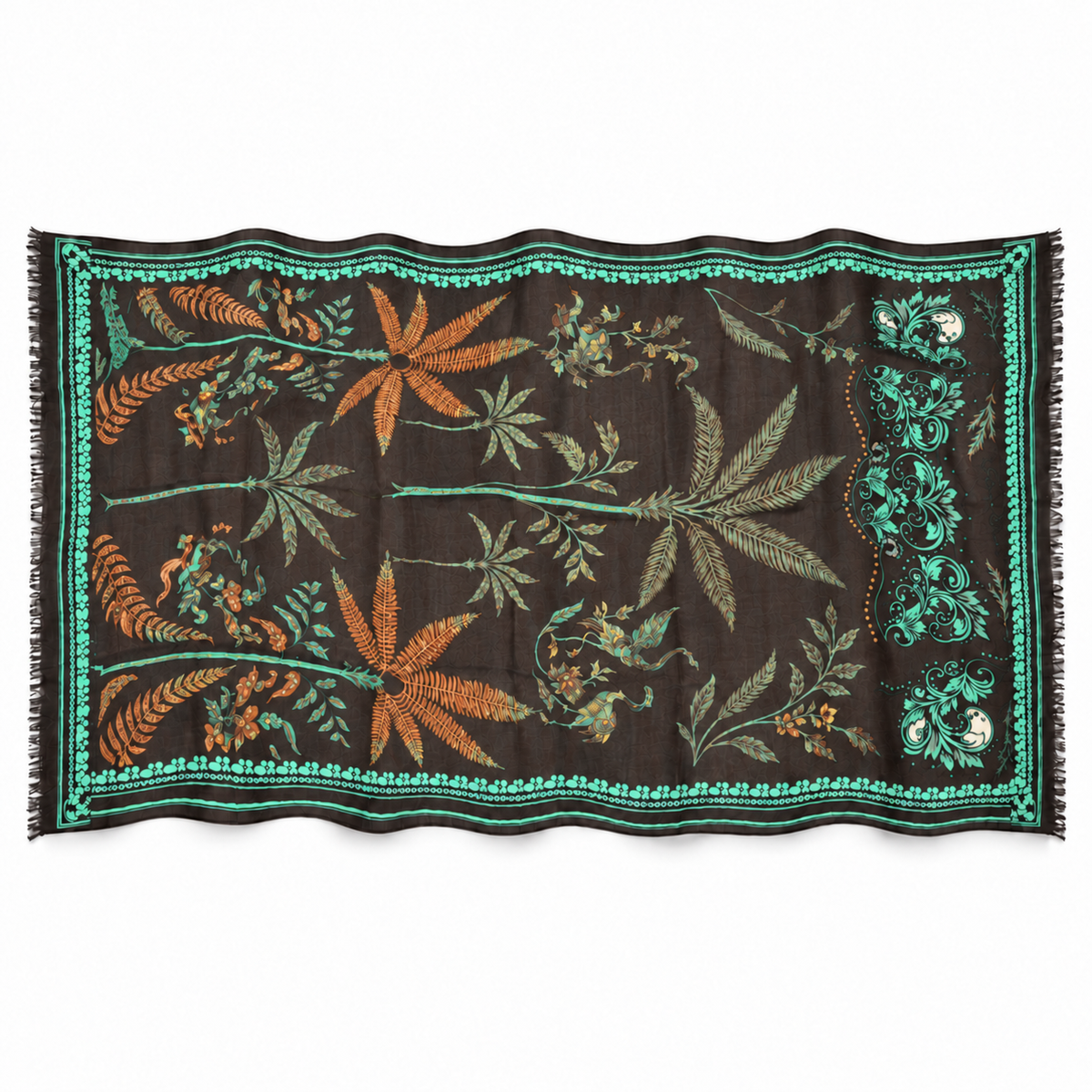 NOIRE CASHMERE SCARF - TWINE
