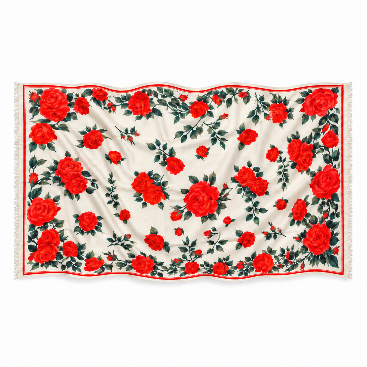ROSALIA CASHMERE SCARF - OFF WHITE
