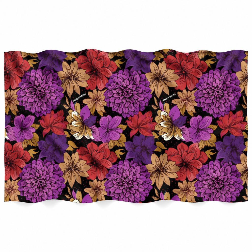 DAISEEN CASHMERE SCARF - BLACK