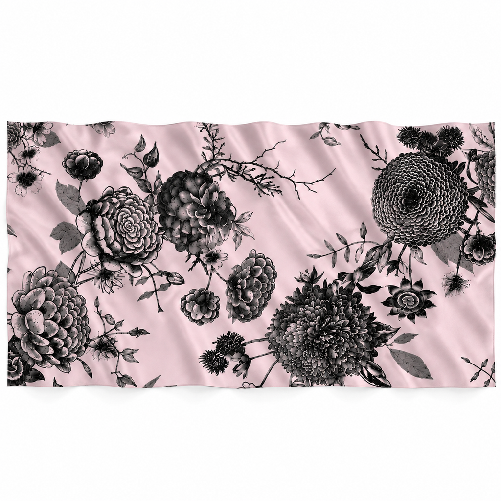 FLOWER EXPLOSION FELTED CASHMERE SCARF - PIXIE