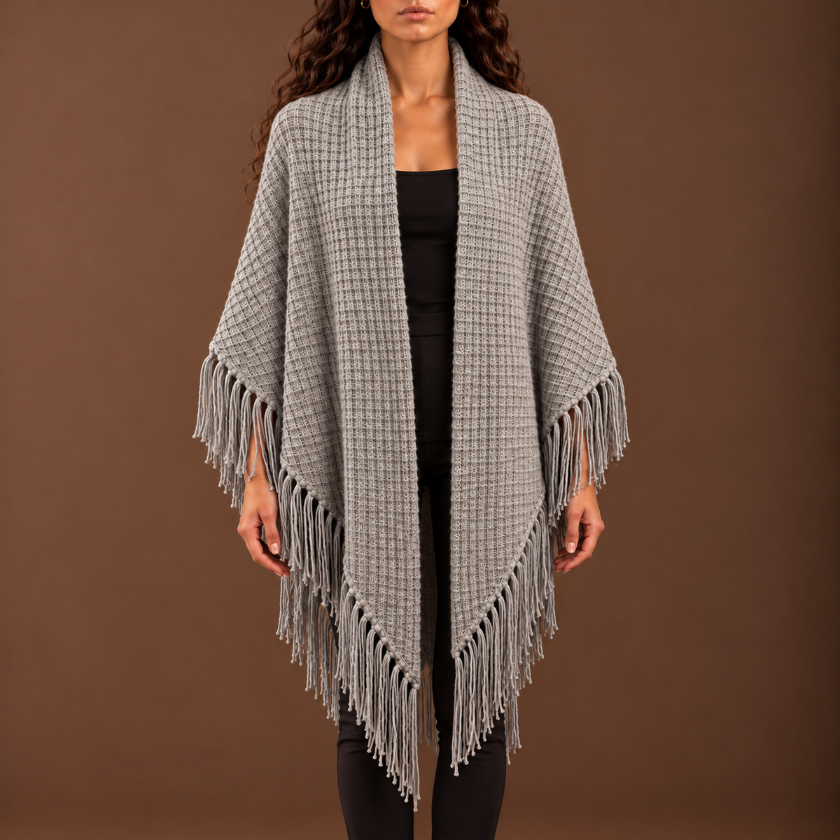 CELINA WAFFLE CAPE - HUSKY