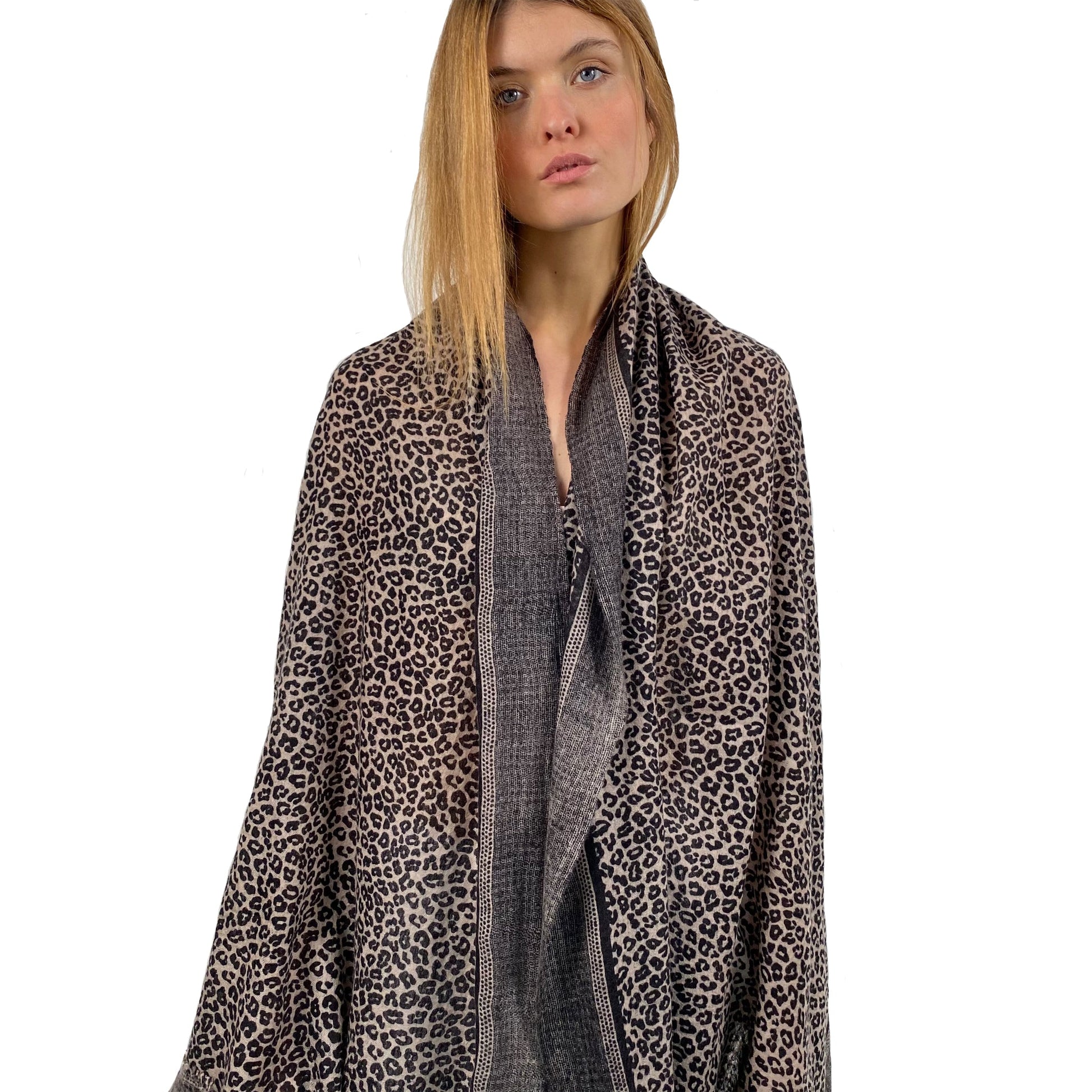 WE LOVE LEO FELTED CASHMERE SCARF